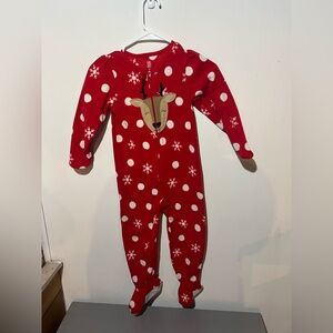 Carter's Festive Red Reindeer Footie